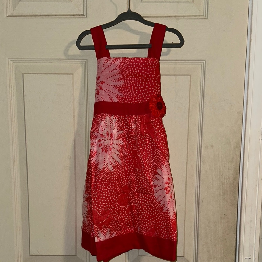 Raj Red and White Polka Dot Dress